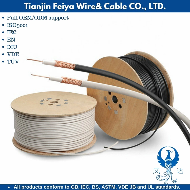 PVC Building Wire Electric UTP Transmission Line Radio Frequency Signal Computer Network Sheild Communication Cable RG6 Rg11 Rg174 Rg59 Rg213 Coaxial Cable