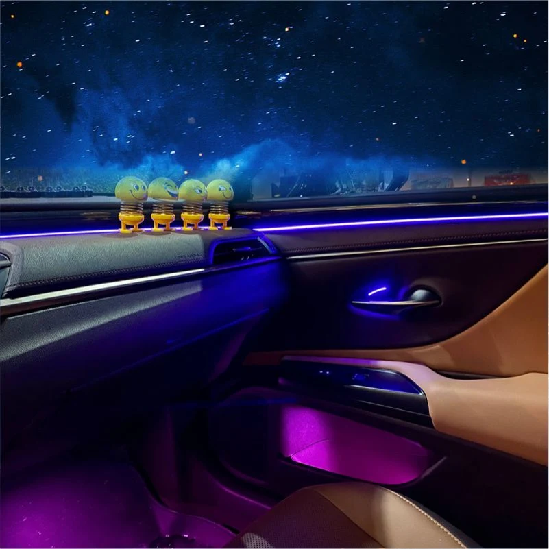 Luz decorativa interior de automoción LED de pie de coche 48 LED Lámpara de atmósfera