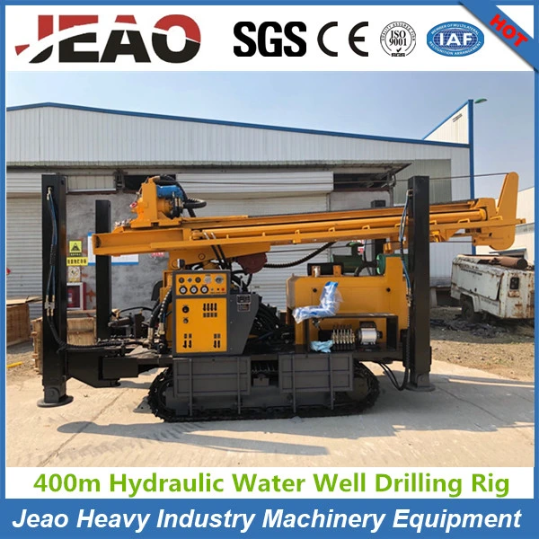 450m Depth Crawler Hydraulic Pneumatic DTH Water Drilling Rig