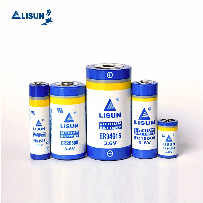 Bateria de lítio com alta tensão de 3,6V Er26500 C, 9000mAh Bateria cilíndrica não recarregável com aprovação UL Un38.3 IEC