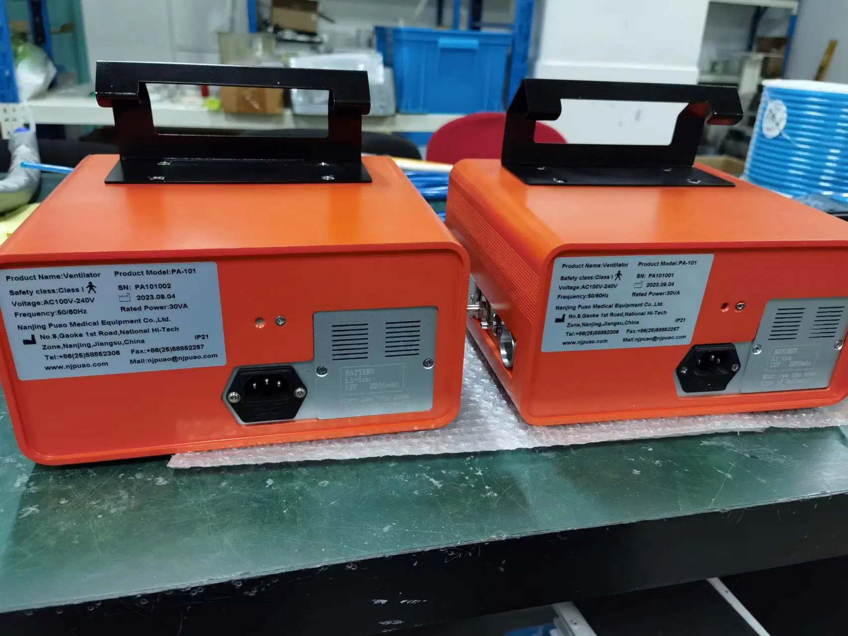 Pa-101 Ventilador portátil, equipos de emergencia, equipos quirúrgicos más populares