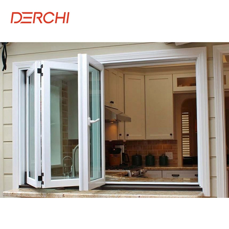 Villa Thermal Insulation Double Glazed Exterior Aluminum Bi-Folding Window and Doors Designs