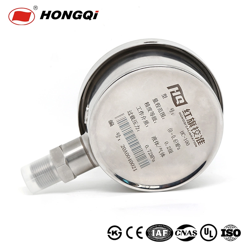 High Precision Digital Pressure Gauge Precision Instrument for Measuring Pressure Stainless Steel Case and Connection