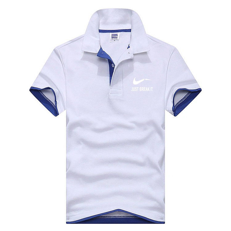 Polo de moda contrastante ODM OEM Custom Golf para homem Grossista