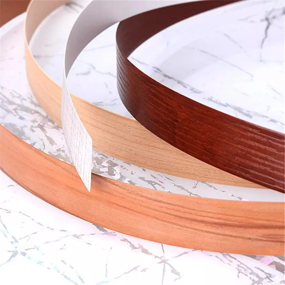 OEM PVC Edge Banding Surface Cabinets Strips Band Table Tops Office Furniture Decorative PVC Edge Banding