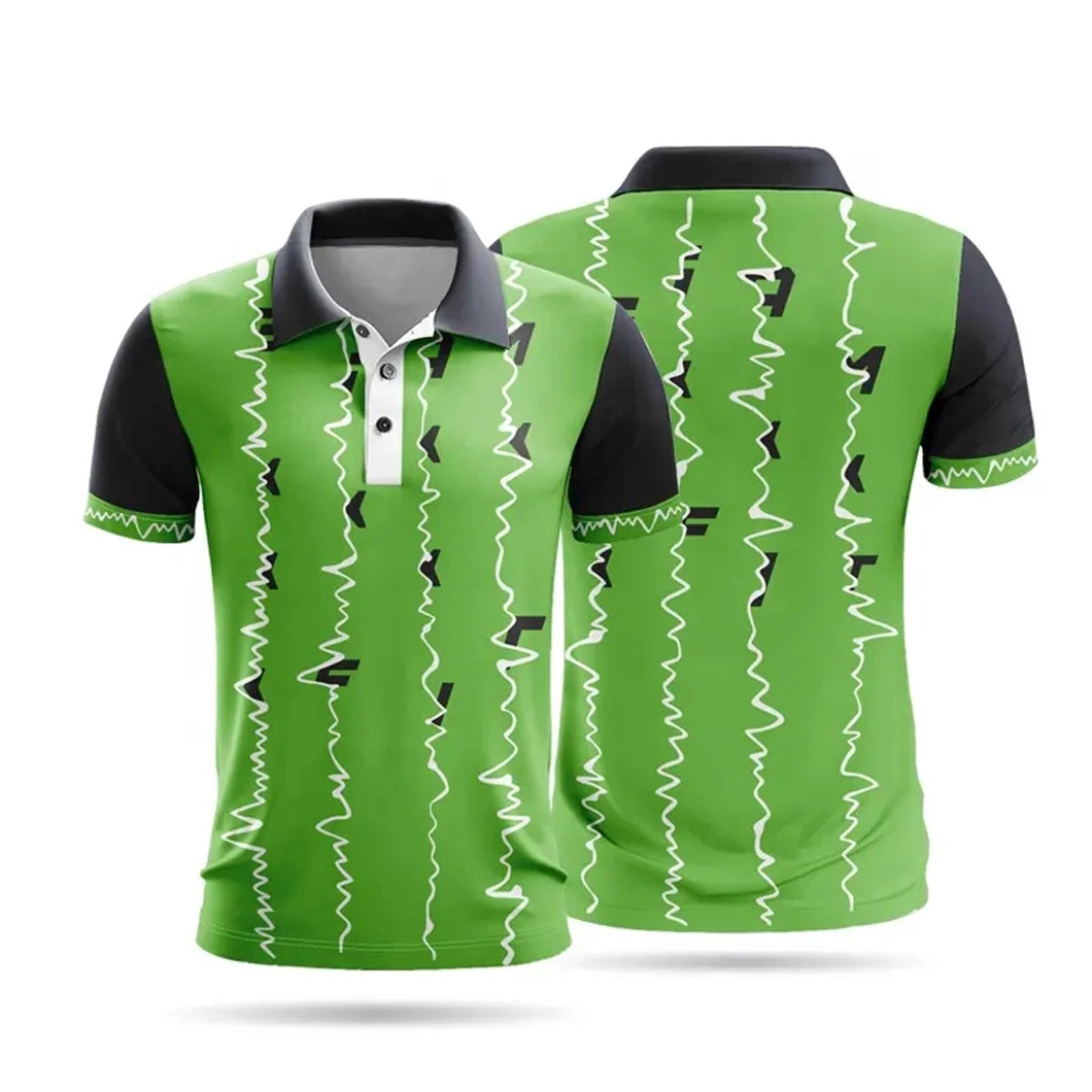 T-shirt Hot Selling Custom Sportwear vestuário de atacado Sulimation Polo Camisa