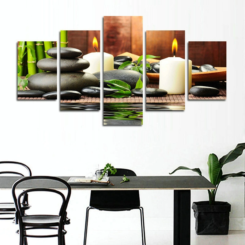 Wall Picture Landscapr Still Life Candles Flares Light 5 Sets Diamond Painting Decoration.