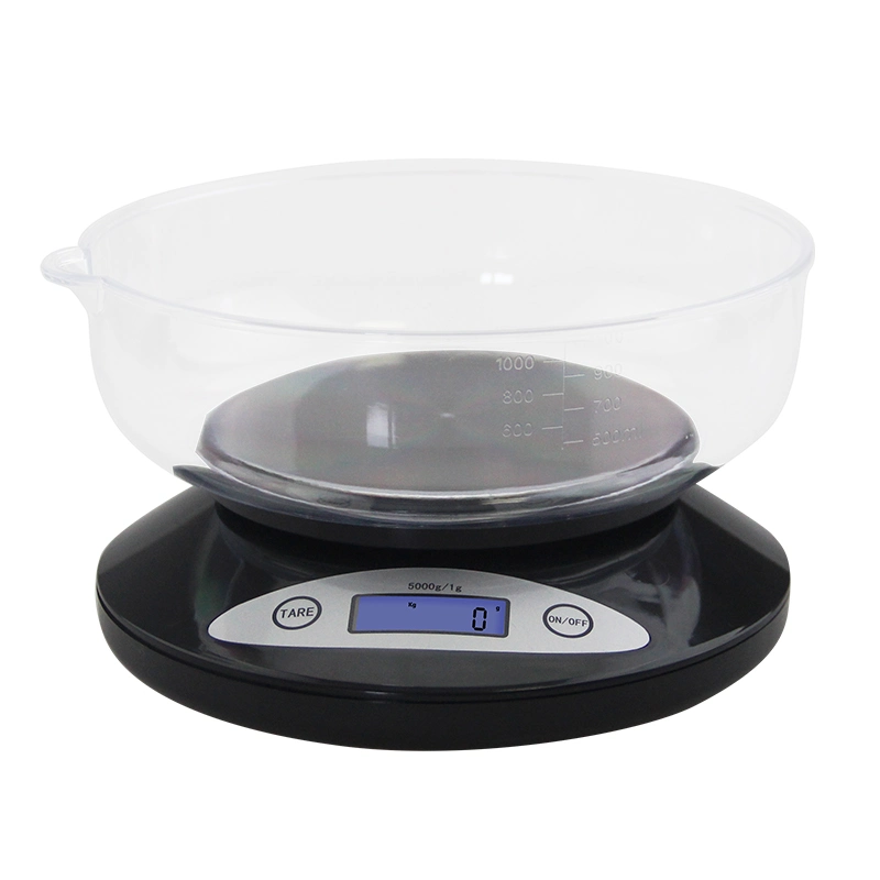 Plastic Weighing Scale Baking Scale 5kg/1g Food Cooking Kitchen Bowl