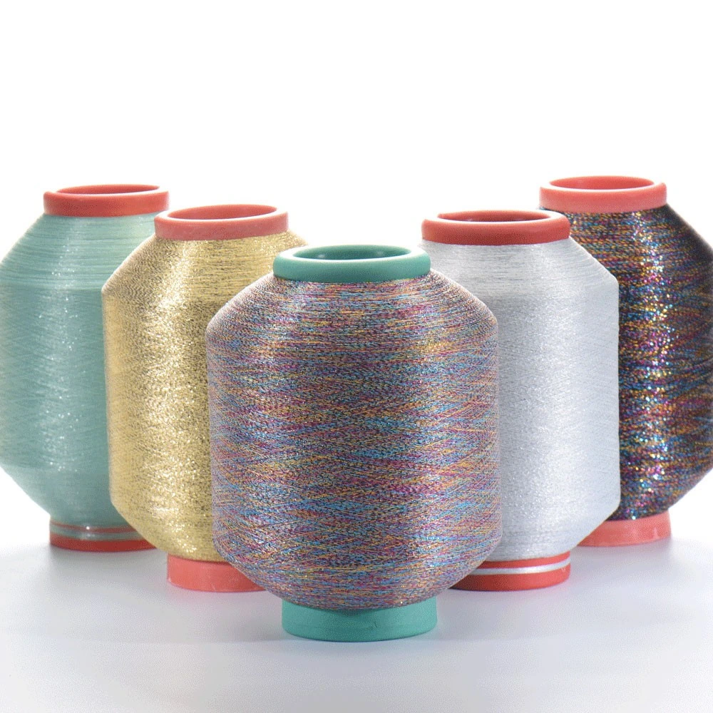 Wholesale Mh Type Nylon or Polyester or Rayon Metallic Embroidery Yarn for Knitting