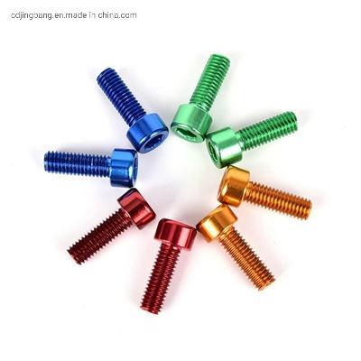 Color Red Yellow Blue Green Purple Pink Gold Aluminum Screw