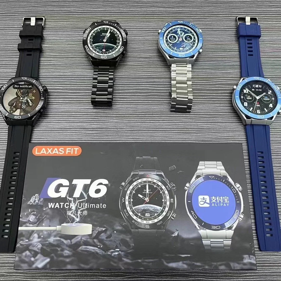 GT6 SmartWatch com Wireless Charge Nova chegada Cheap alta qualidade Moda para homens aniversário Hot Sale popular