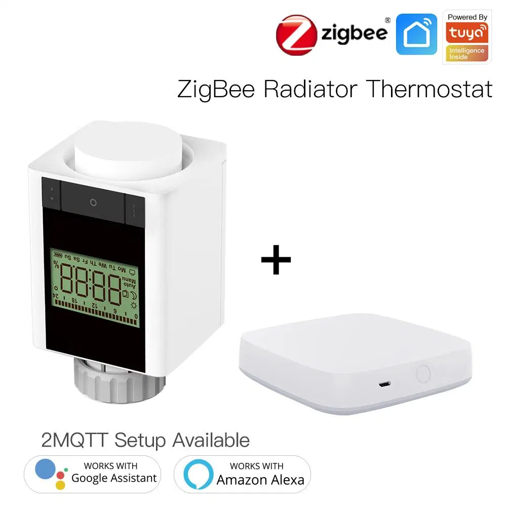 Échangeur de chaleur du radiateur Thermomètre de contrôle à distance le contrôleur de température de chauffage radiateur de chauffage Tuya Zigbee3.0