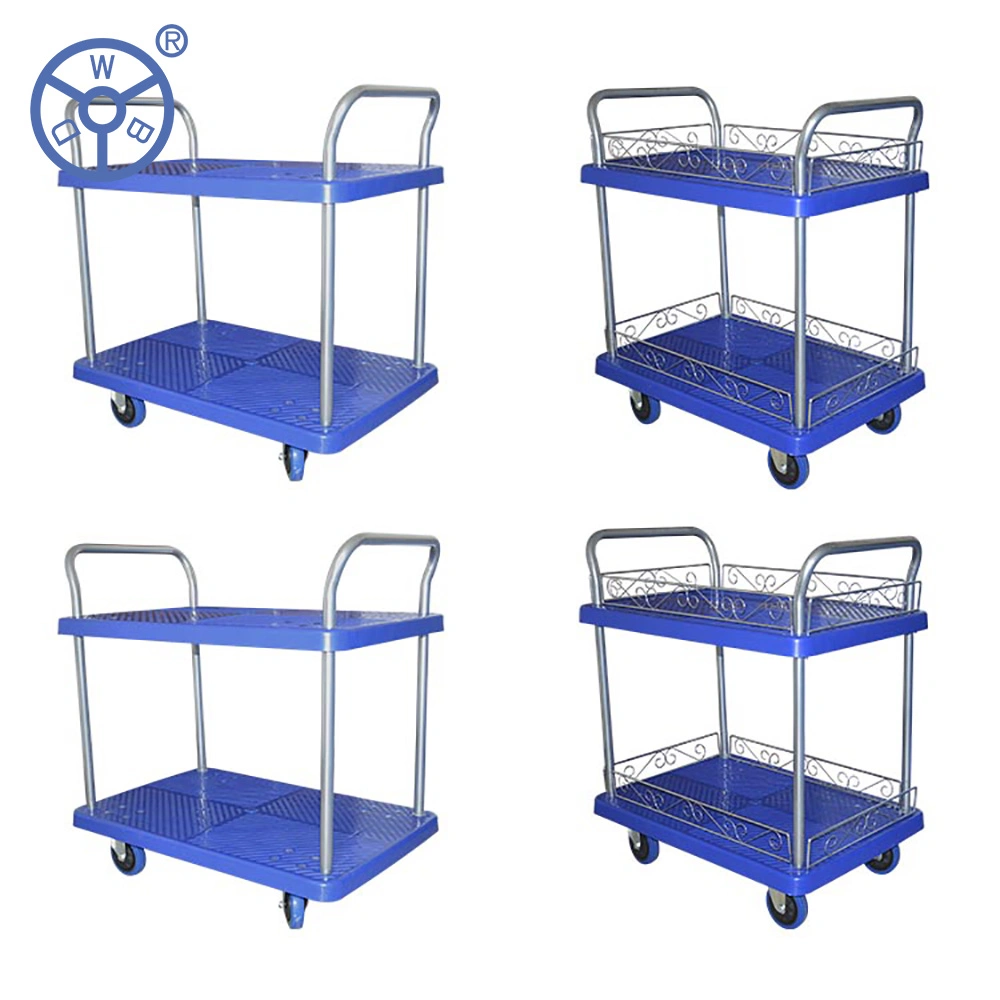 300kg Mesh Tool Trolley Double Handle Warehouse