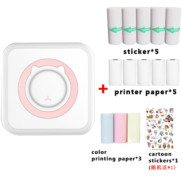 Mini Pocket Thermal Label Printer - Thermal Label Maker, compatible con Shopify, Ebay, UPS, USPS, FedEx, Ama