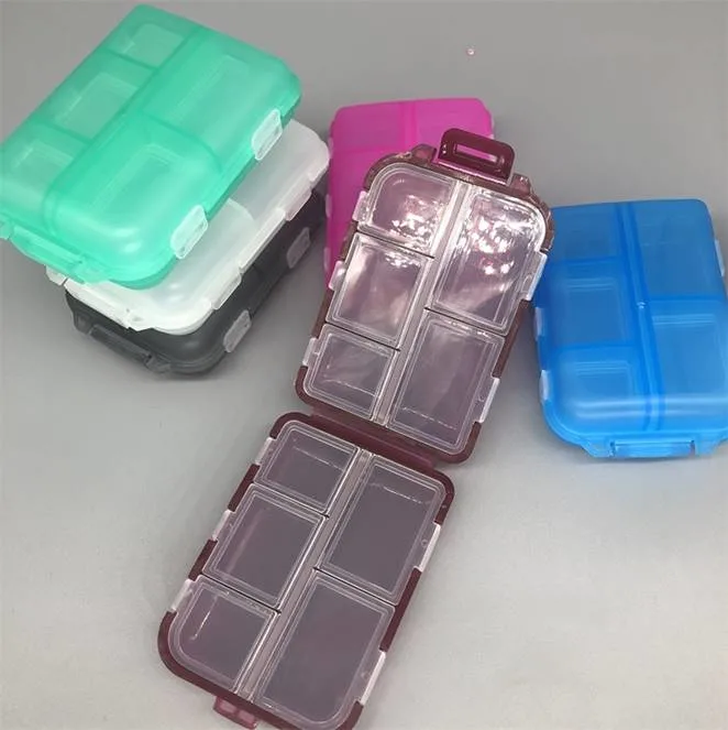 Eco-friendly Pill Organizer Rectangular 28 Grid Capacity Medicine Box Storage Pills Cases Container Pill Box Monthly