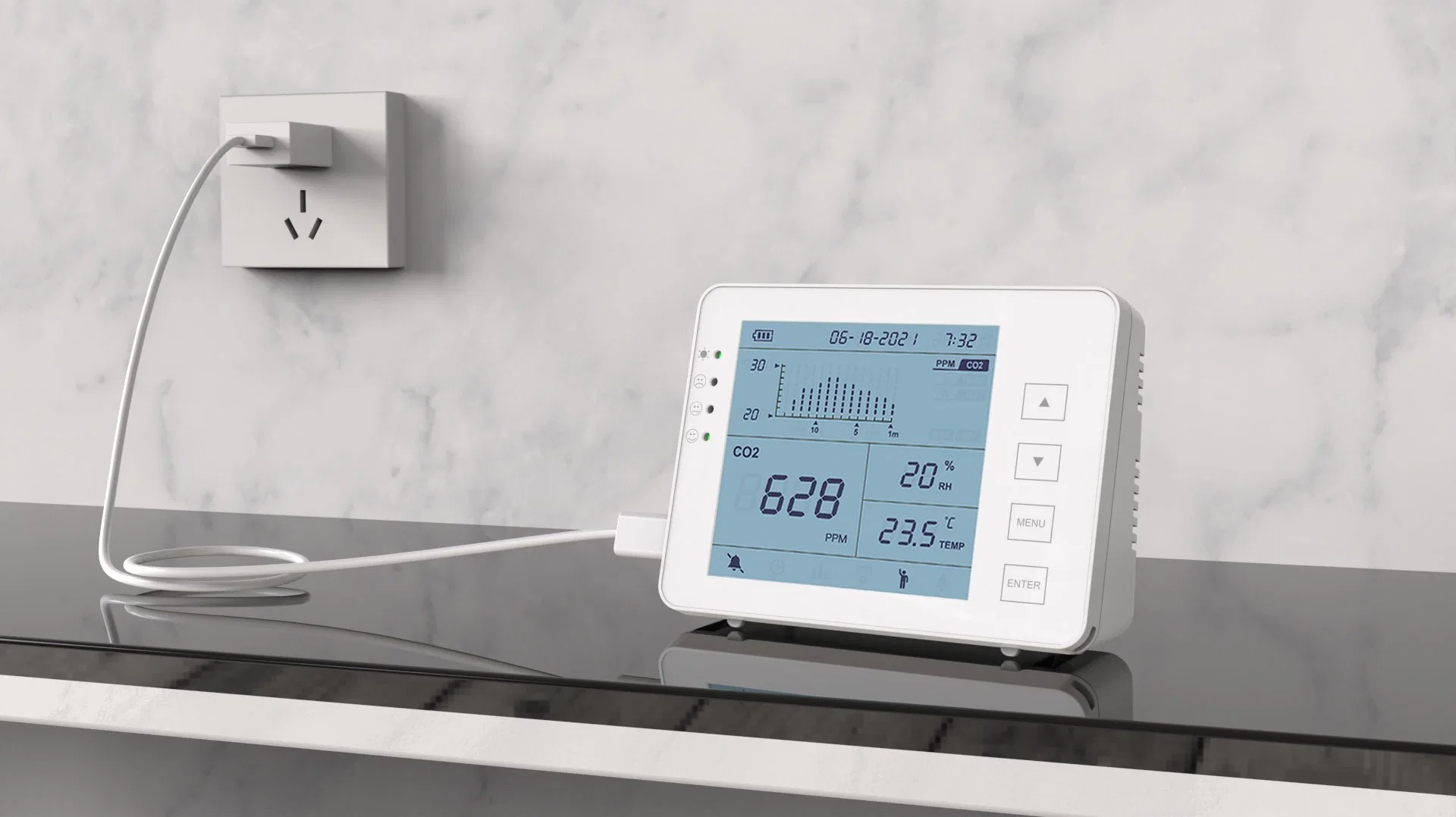 Data Loggers for Temperature and Humidity Carbon Dioxide Monitors