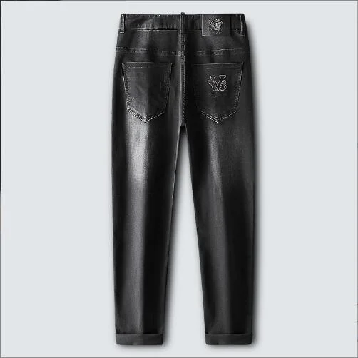 Summer High-End Light Luxury Jeans – hommes S Leisure