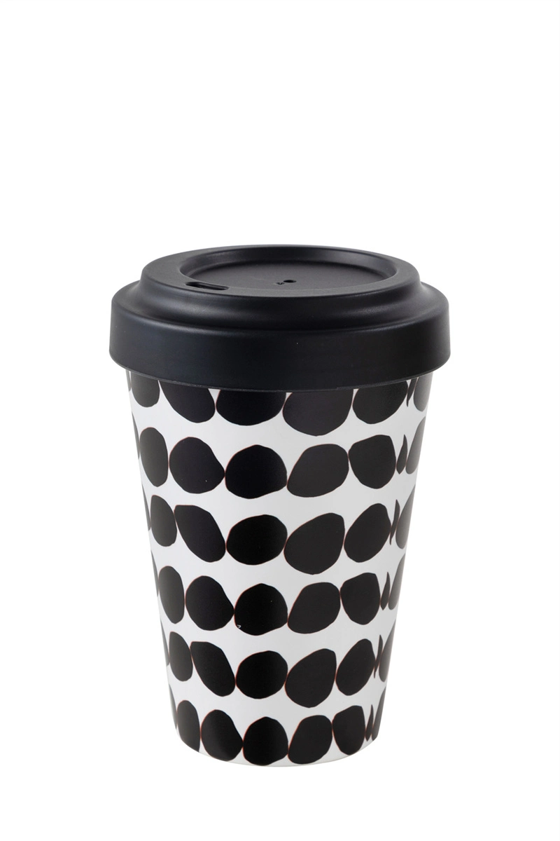 Caneca de café de chá PLA de 100% Natural, reutilizável e sustentável Viagem Mug tirar Café Cup no Melamine nenhum plástico