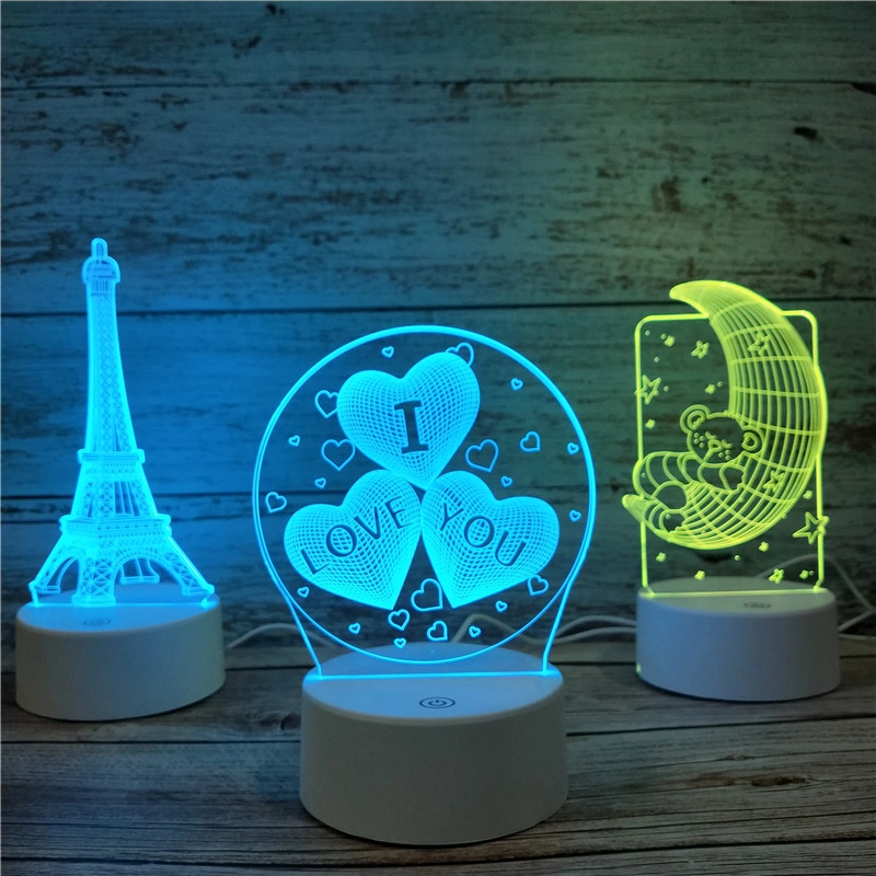 Light up Festival Holiday Light Indoor Decoration Acrylic Display Stand