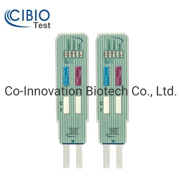 Cartão DIP de teste de fármaco inicial de painel único instantâneo e altamente sensível
