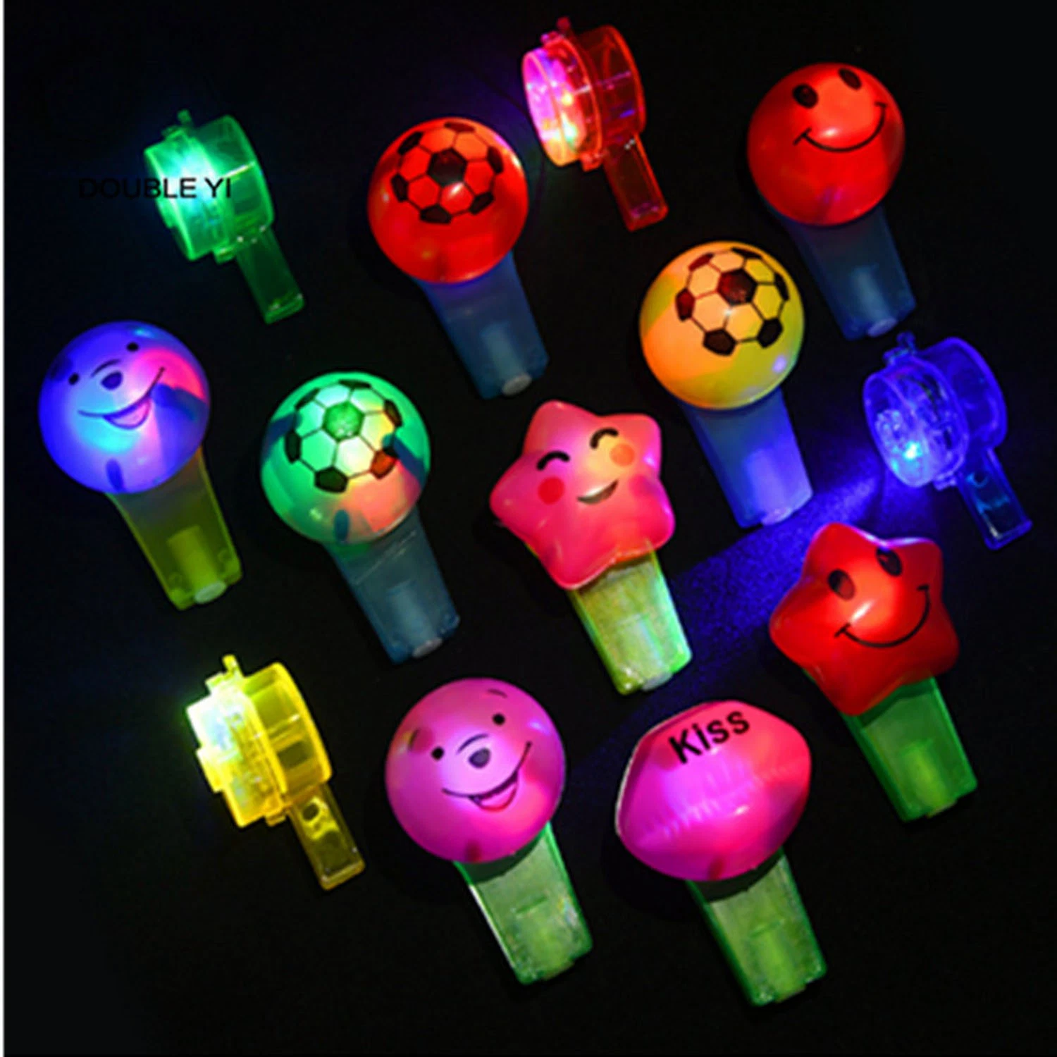 Cute LED Whistle Lamp Lights Flash Whistle