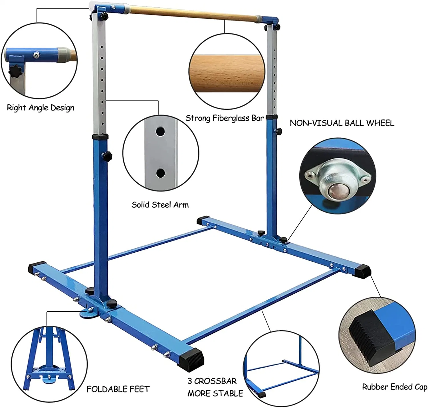 Kip Bar and Gymnastics Mat (Multiple Sizes and Colors)