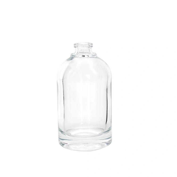 30ml 50ml 100ml in Stock Round Glass Perfume Bottle with Black Lid