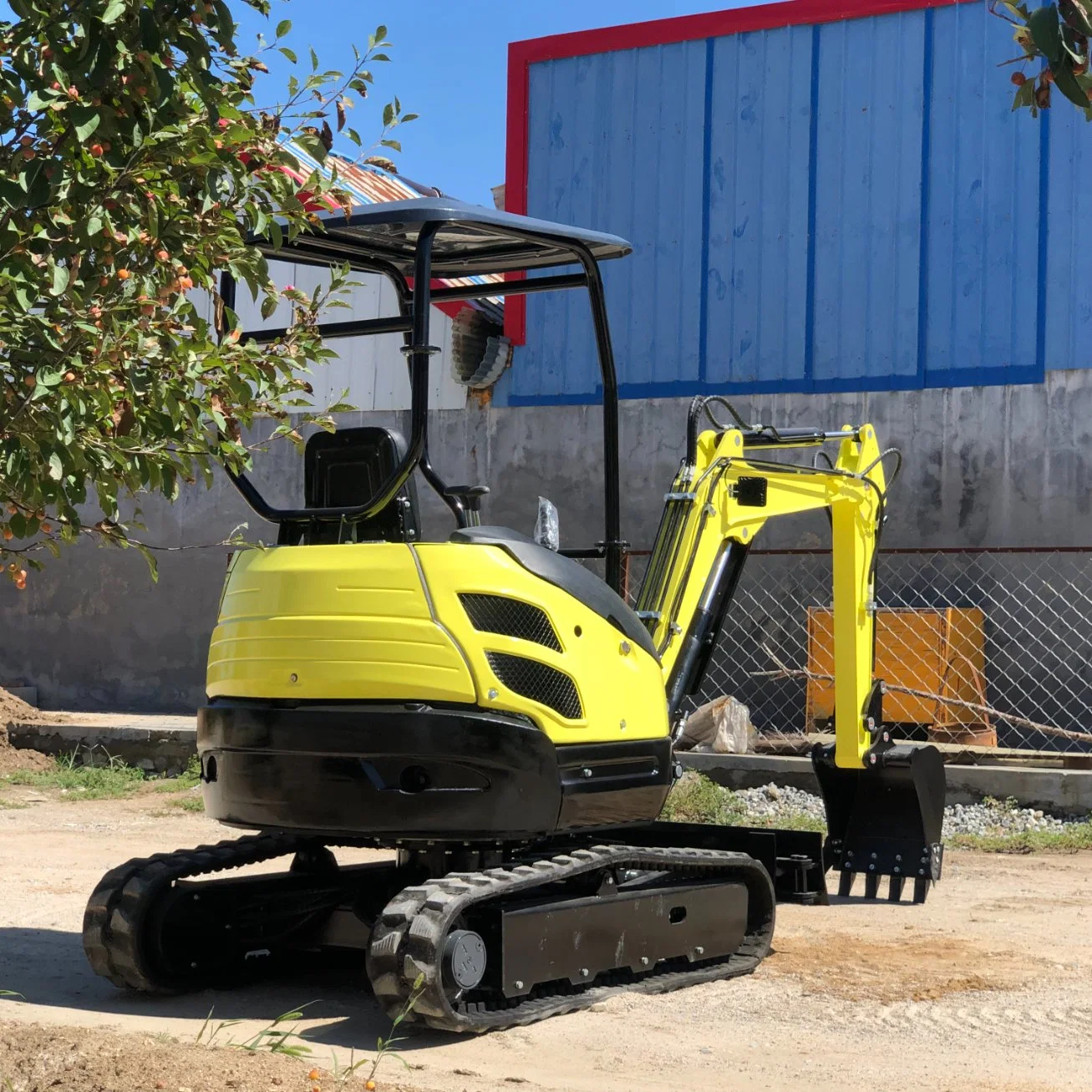 Fábrica de China 1.8ton CE/2.5ton orugas de goma sobre orugas hidráulica /Oscilación del lado de la pluma de pequeñas y micro-Mini Excavadora excavadora/