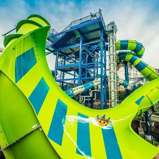 Commercial Water Park Equipment Fiberglass Water Pool Slide