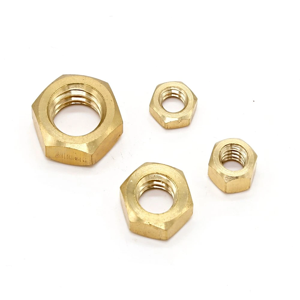 M8 ASME18.2.2 Jam Nut Brass Yellow Phosphor Bronze Thin Hex Nut