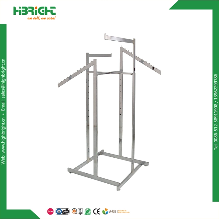 Four Way Waterfall Commercial Clothes Display Racks