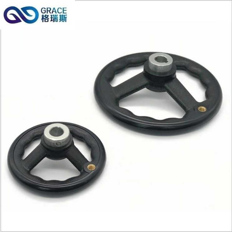 Whole Black Nylon Spoked Handwheel for CNC Milling Machines with SGS