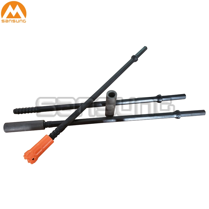 Thread R25 Drill Rod with Hex 22X108mm Shank for Stone Drilling