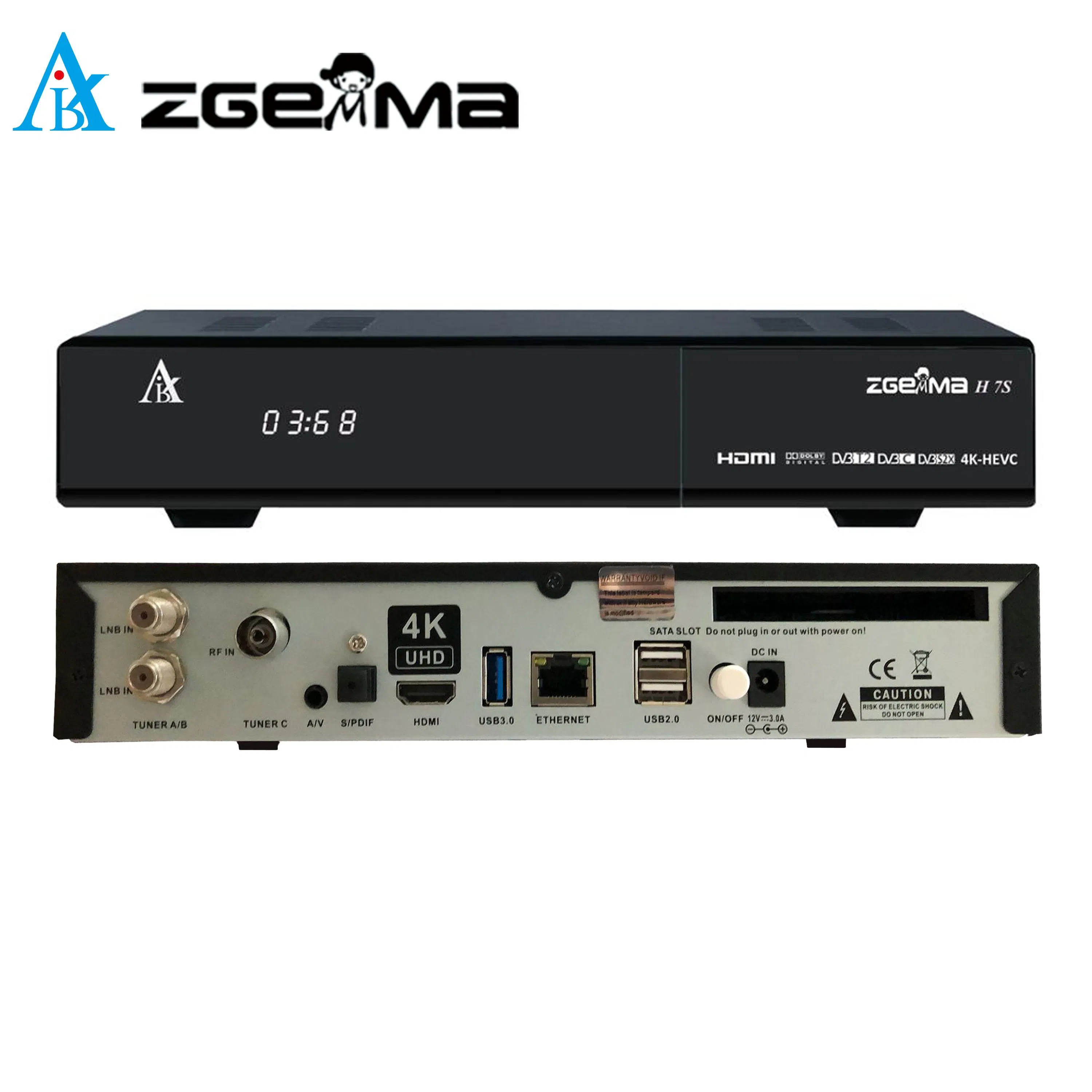Enhance Your TV Entertainment with Zgemma H7s - 16GB Emmc Flash, 1GB DDR3 Memory Satellite TV Receiver