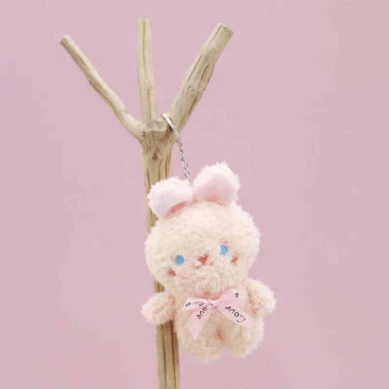 Super Mignon Jouet en Peluche Mignon Ours Poupée Lapin Poupée Petite Mini Poupée Sac Cadeau Pendentif