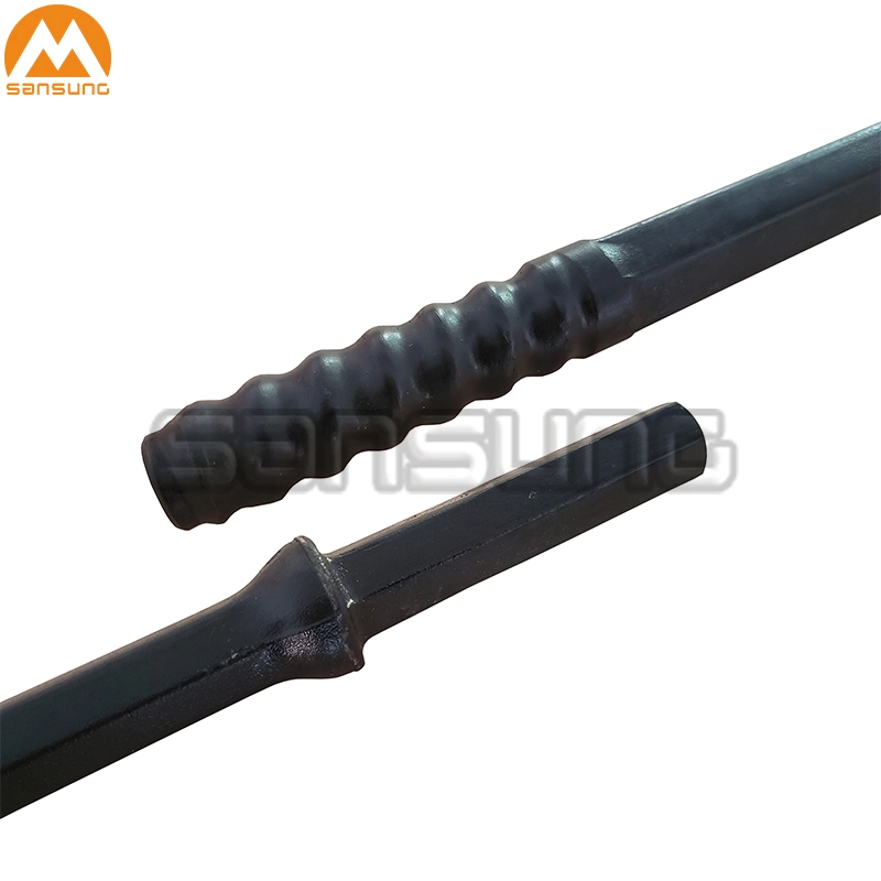 Thread R25 Drill Rod with Hex 22X108mm Shank for Stone Drilling