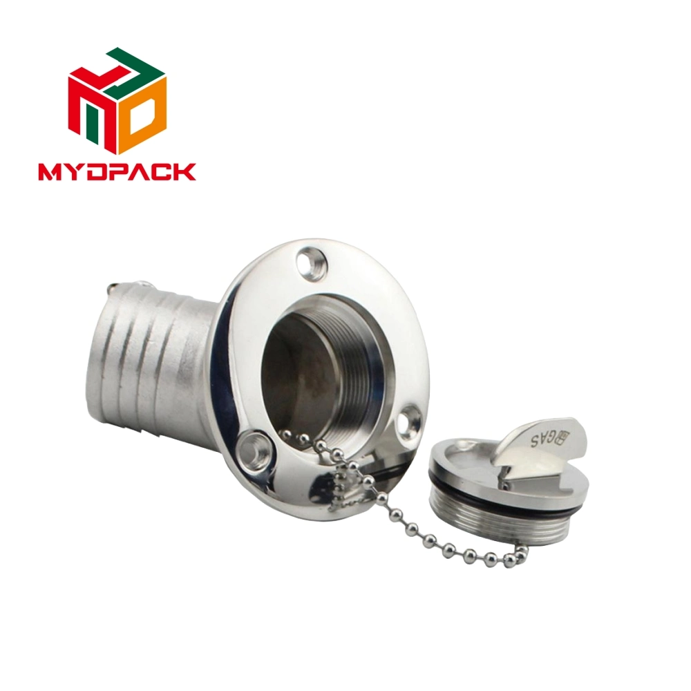 45 Degree Small Flip Stainless Steel Refueling Port Deck Refueling Port Yacht Refueling Port High Quality Ship Hardware