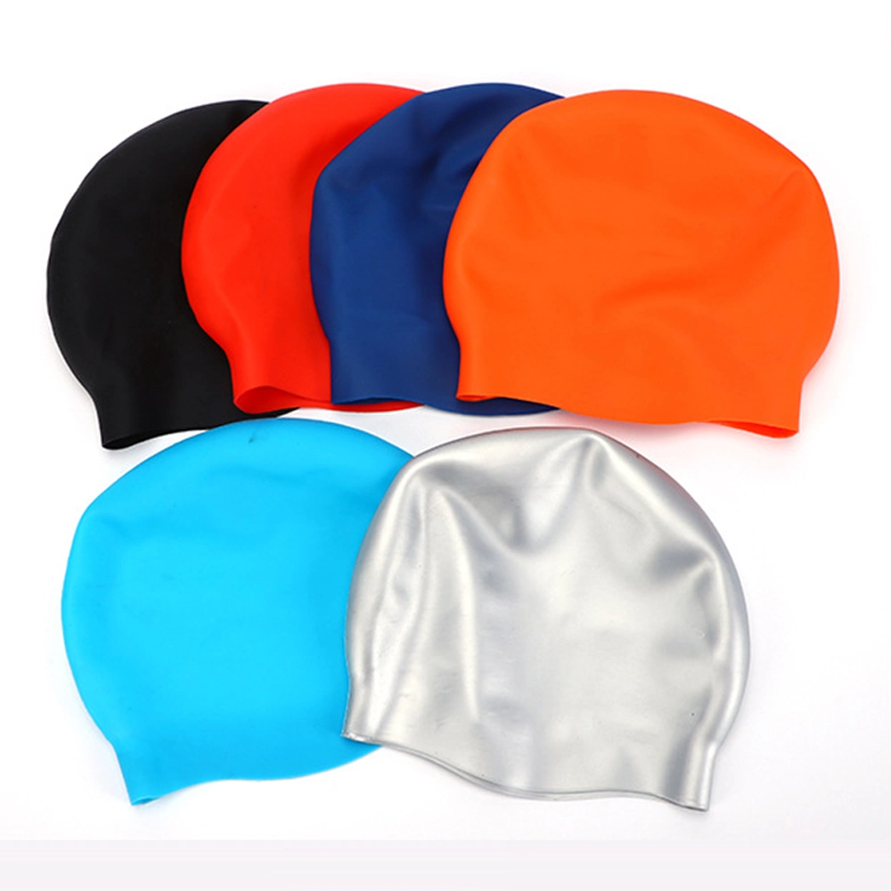 Unisex Adult Silicone Swim Cap Waterproof Swimming Hat Durable Non-Slip Swimming Pool Cap