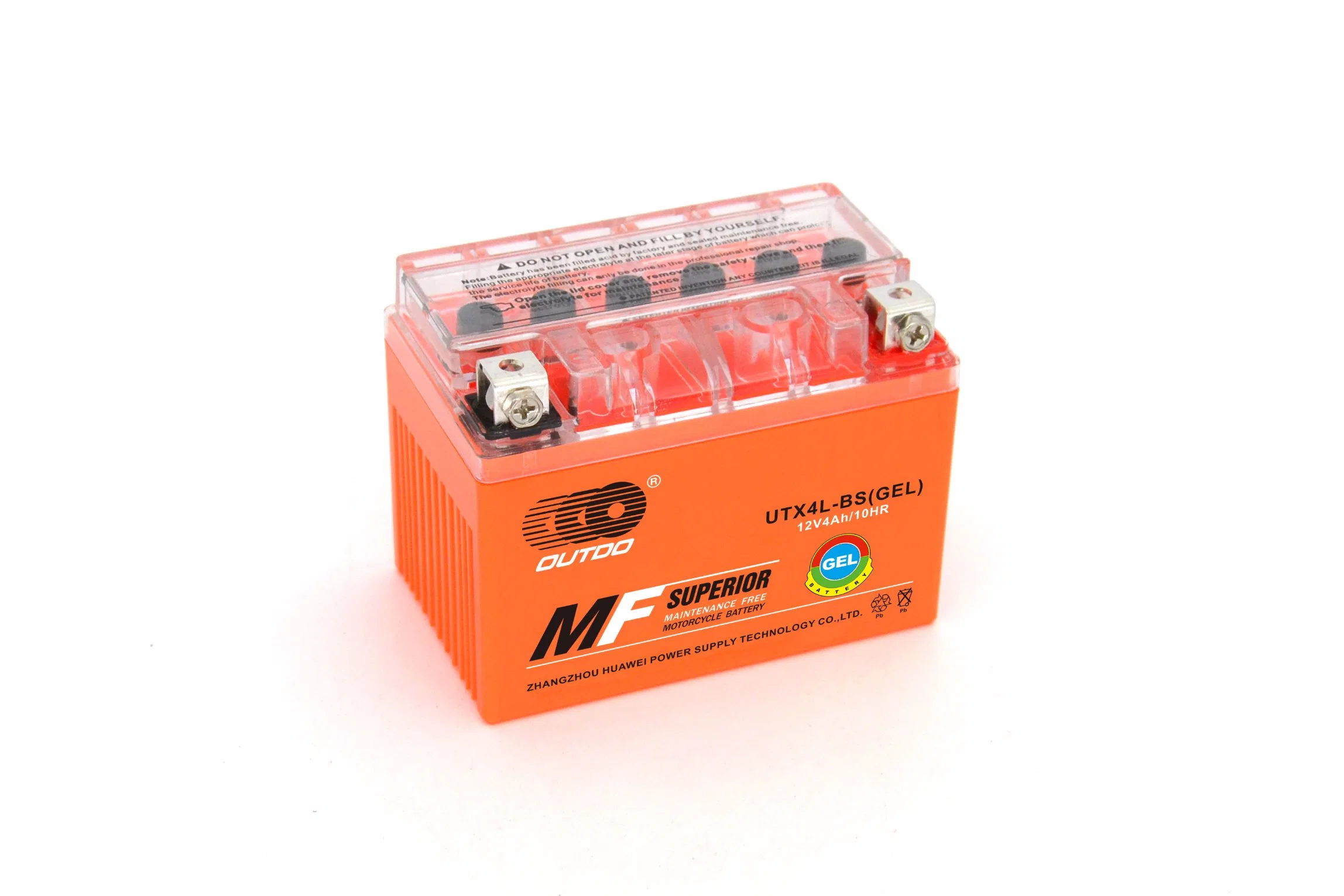 12V 4ah Utx4l-BS Outdo Valve Regulated Gel Maintenance Free Factory Activated Power Sports High Performance Rechargeable Lead Acid Motorcycle Battery