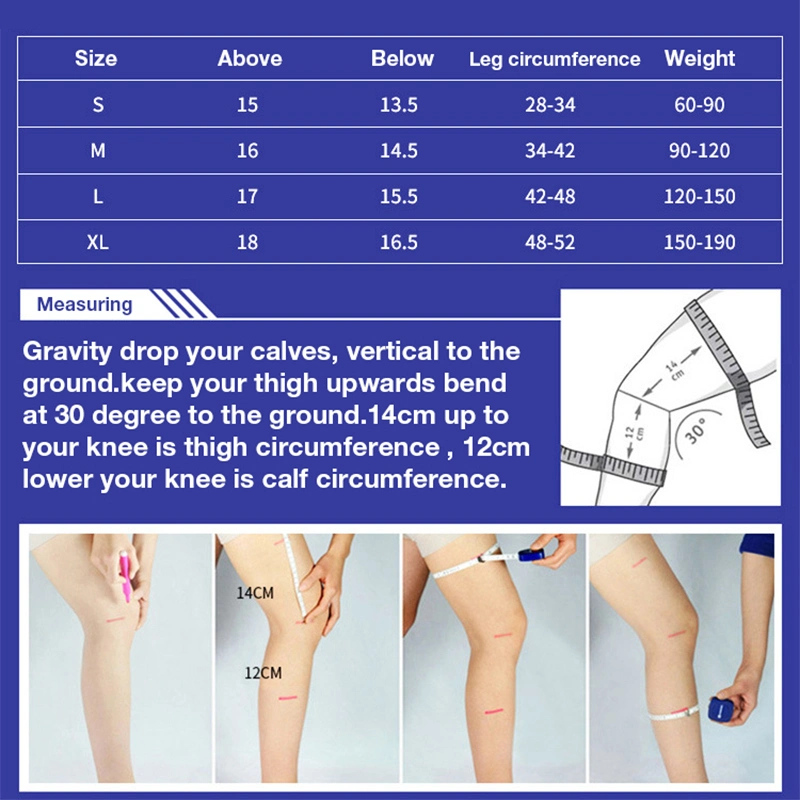 Étoffes de bonneterie de genou de compression respirante Manchon de support en néoprène