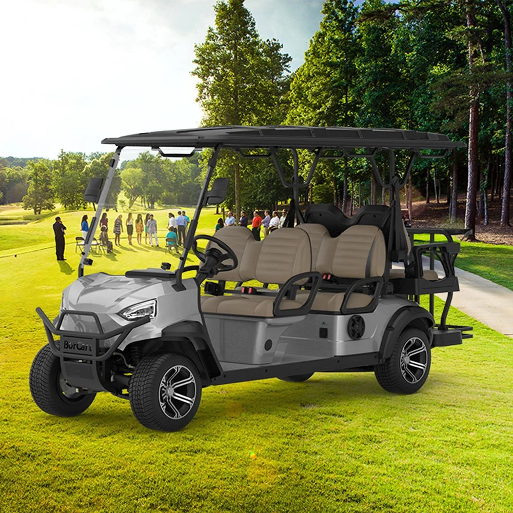 CE Approved Acid or Lithium Battery 4 Person Utility Golf Cart Go Kart