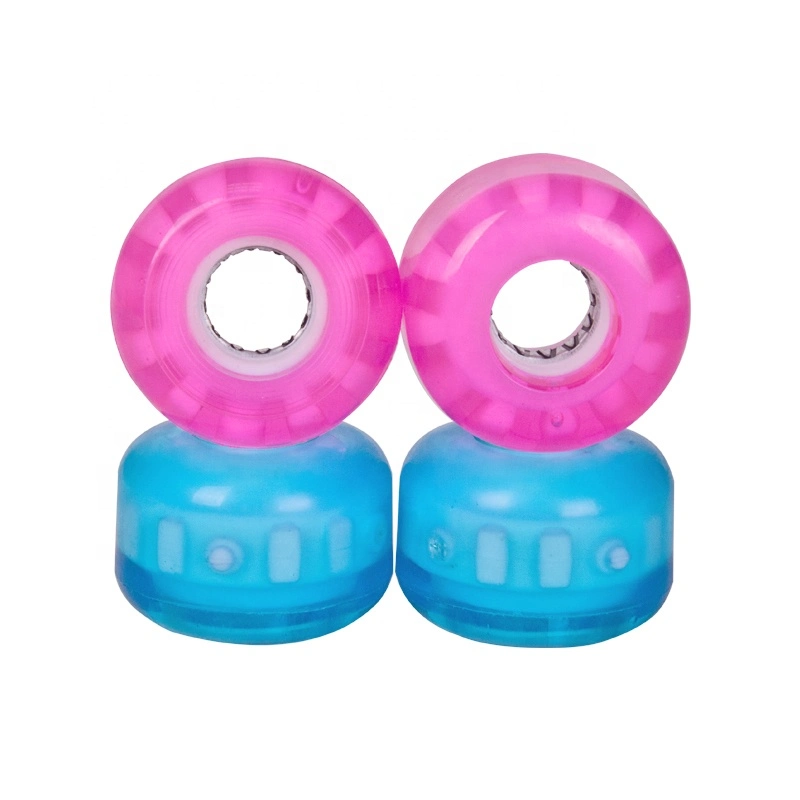 5436mm Wholesale/Supplier Custom 54mm Light up LED Flash Effect Blue Skate Board Wheels