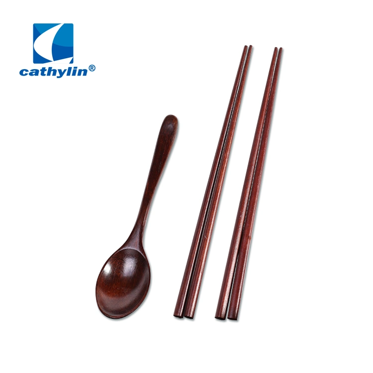 2019 Home Gift Wooden Bamboo Spoon Chopsticks Cutlery Set