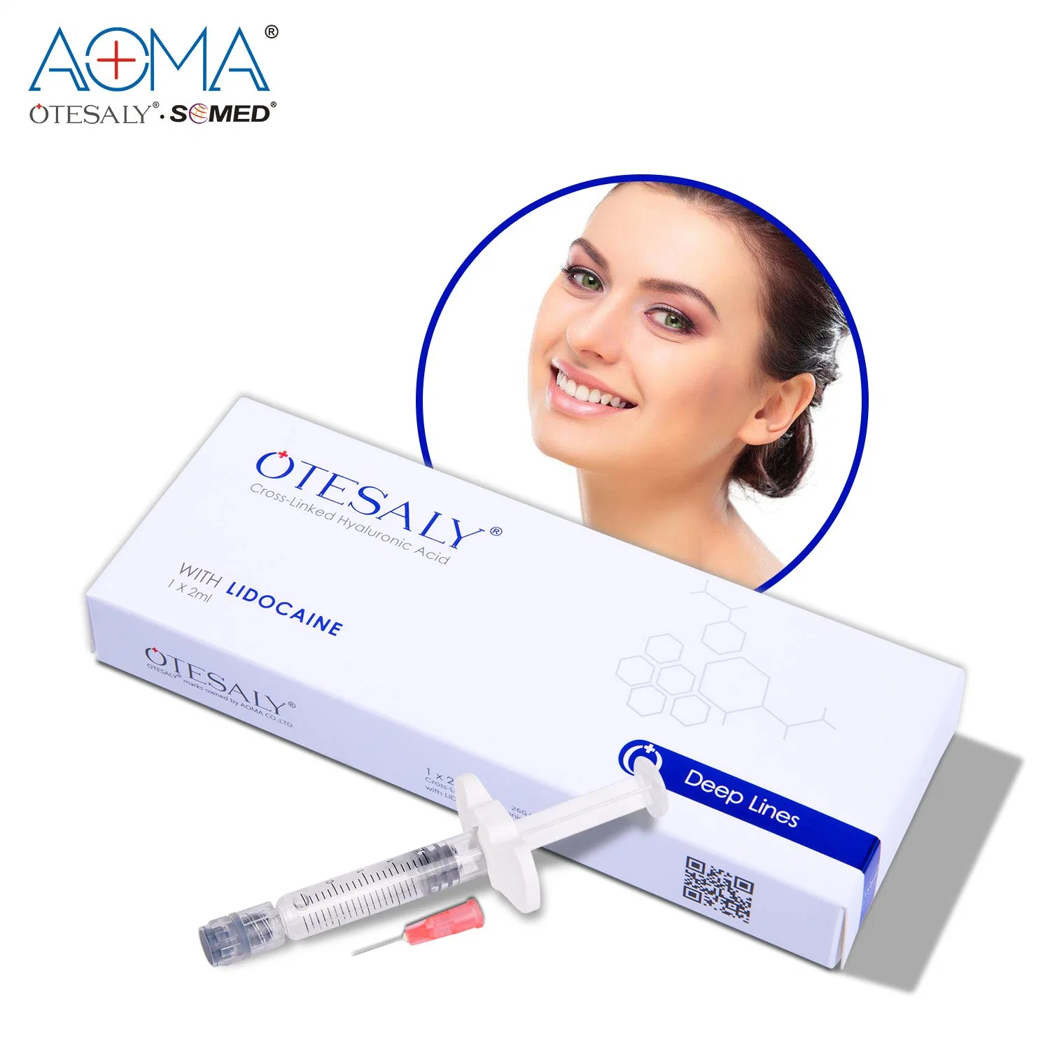 Otesaly 2ml Deep Lines Lido for Hyaluron Pen Use Hyaluronic Acid Dermal Filler Lip Filler