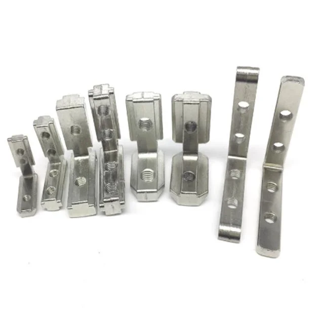 L Shape Silver Inner Corner Connector Joint Bracket for T Slot 3030 Aluminum Profile with Screw M6