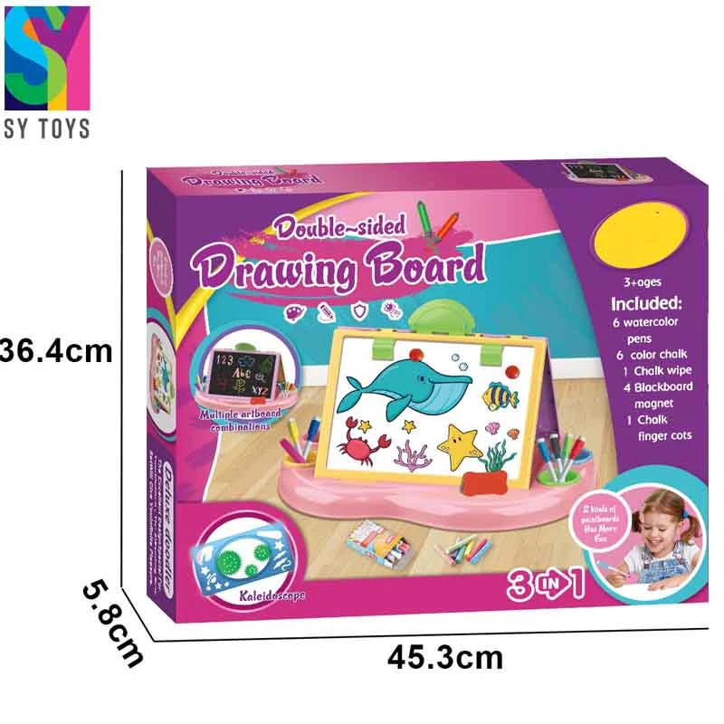 Sy 2 in 1 Drawing Board Kids Children Projector Toys Other Educational Painting Magnetic Drawing Board Toy for Kids