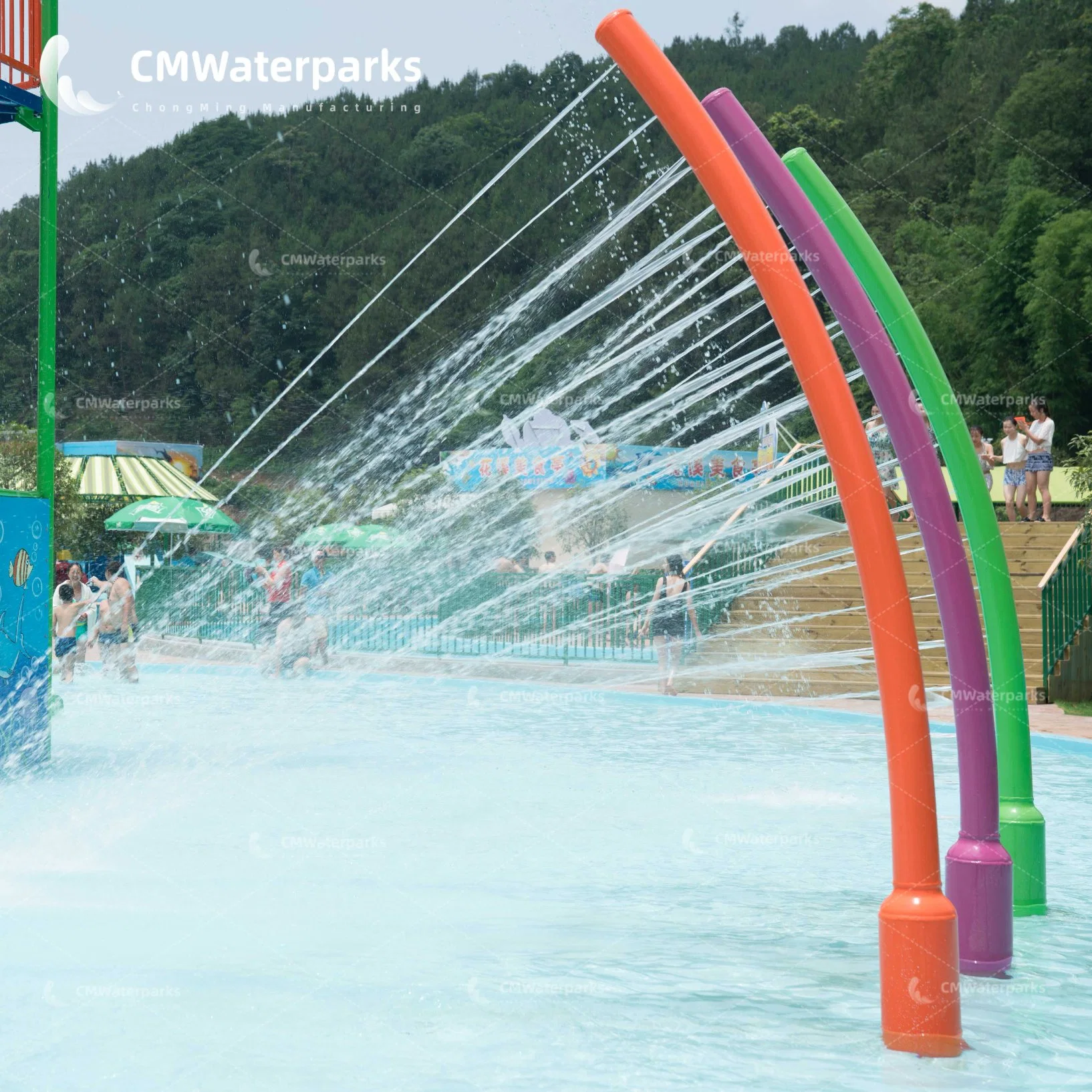 Exciting Aqua Amusement Park Water Sprayer Bend Water Spray