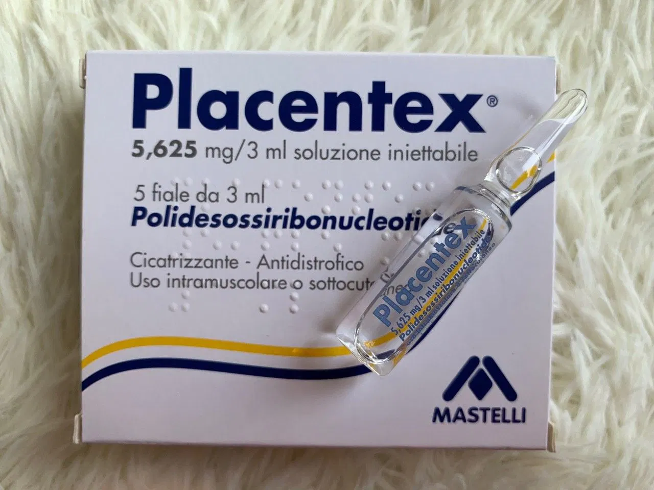 Marca italiana Placentex rejuvenecimiento de la piel 5.625mg/3ml de relleno dérmico de la reparación facial inyectable