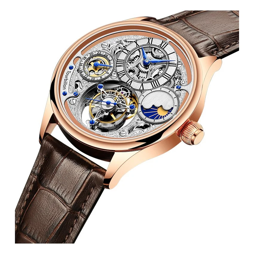 Mayorista/Proveedor Acero inoxidable Tourbillon Deporte Hombre de Ocio Relojes mecánicos de lujo