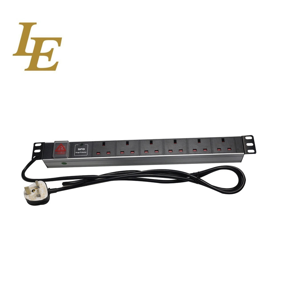 19" UK Type Server Rack PDU Portable Power Distribution Unit